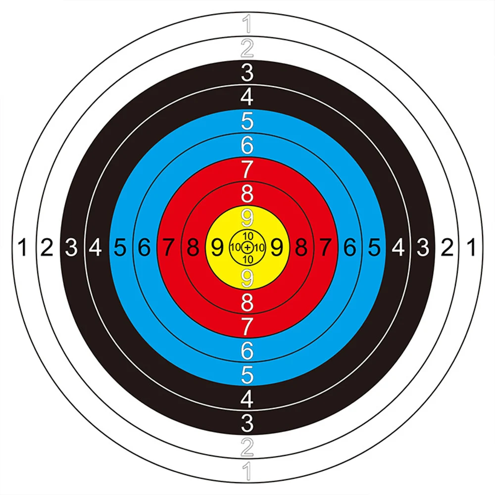 Реквизит упражнения Стрельба Цель лица Аксессуары 10 колец круглые аттракционы стрелы для охоты бумага тяжелый Калибр Практическая Удобная