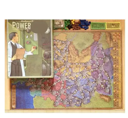 

Power Grid Board Game English Verison Cards Game Germany + United States Map