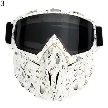 

Motorcycle Face Mask Goggles Motocross Off-road ATV Dirt Bike Eyewear Glasses Adjustable Strap for Men Women