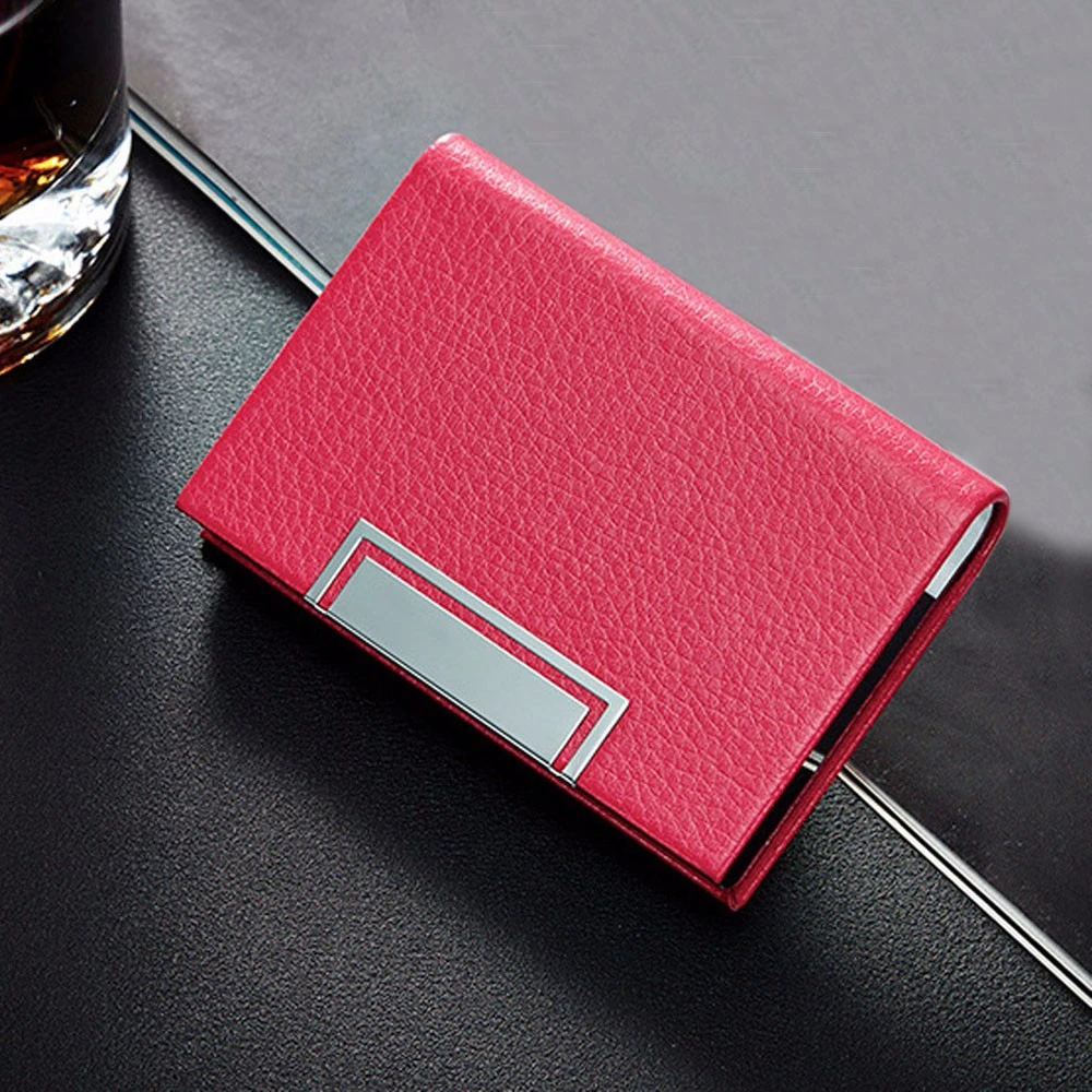 2019 New Unisex Leather Card Holder Fold Design Multiple Card Slots  For Women Men  High Quality Credit Card ID Business 822