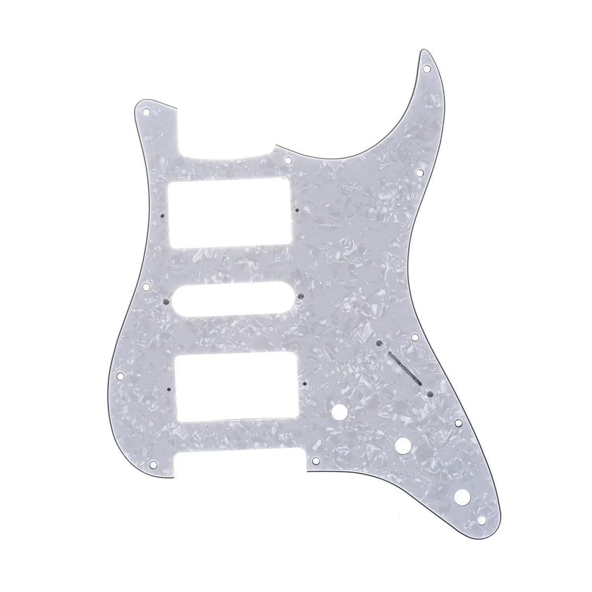 Musiclily Pro 11 Hole HSH гитара Страт Накладка для Fender американский/мексиканский стандарт Stratocaster Стиль, 4Ply белый жемчуг