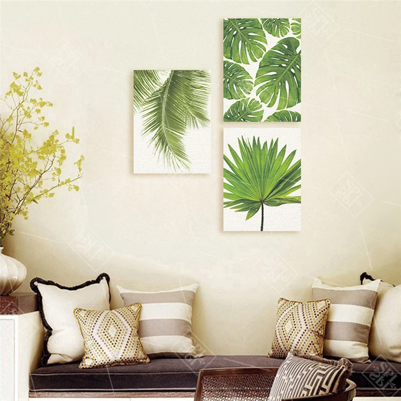 Tropical-Banana-Leaf-Canvas-Painting-Green-Plants-Nordic-Style-Kids-Room-Decor-Posters-and-Prints-Wall (2)
