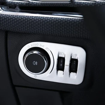 

For Chevrolet Cruze 2016 2017 2018 Stainless steel Car Headlamps Adjustment Switch cover trim Car styling accessories 1pcs