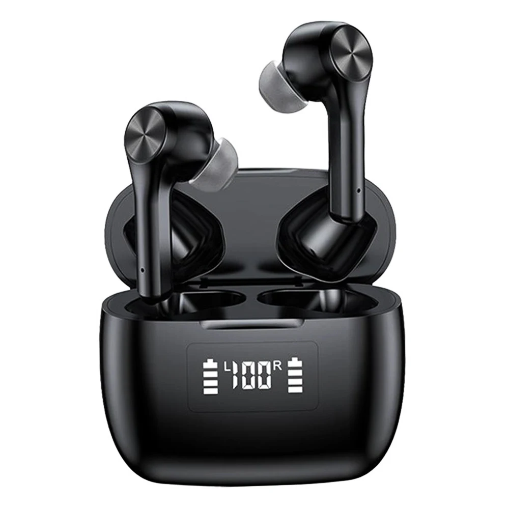 

Wireless Earphone TWS Headphone Bluetooth 5.0 in-Ear Deep Bass Earbuds Built-in Mic Headset with Smart Touch Control 3D Stereo