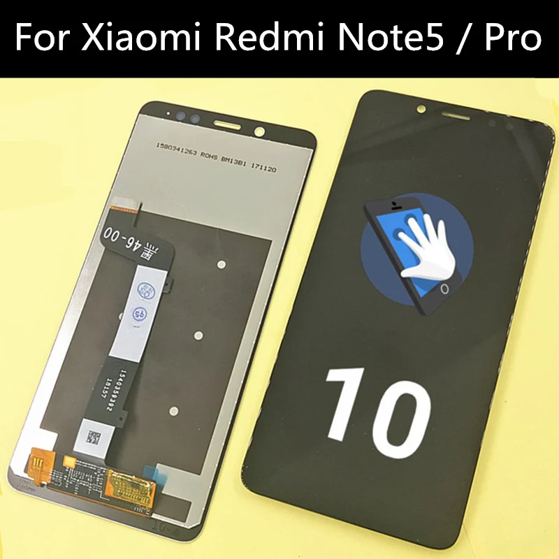ЖК дисплей с сенсорным экраном и дигитайзером в сборе для Xiaomi Redmi Note 5 Pro сменный