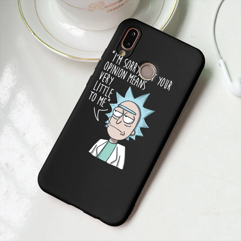Модный чехол Рик и Морти из ТПУ для huawei Honor Y6 8X9 10 Lite Y7 Prime Play Pro Y8 Y9 20 Pro lite 7A Pro мягкий чехол - Цвет: 0rlanfa