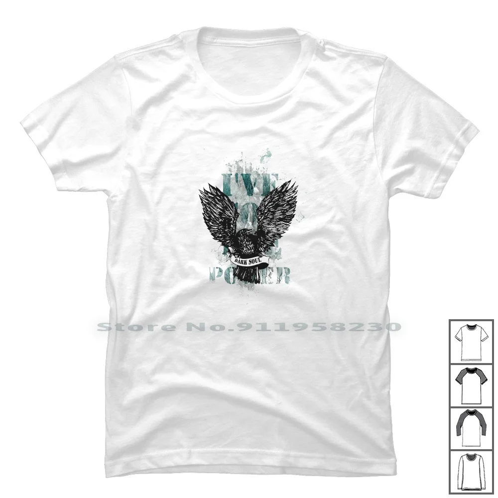 Maglietta Dark Soul 100% Cotone Animali Sport Scream Cream Wild Soul Love Food Dark Ark So Ny
