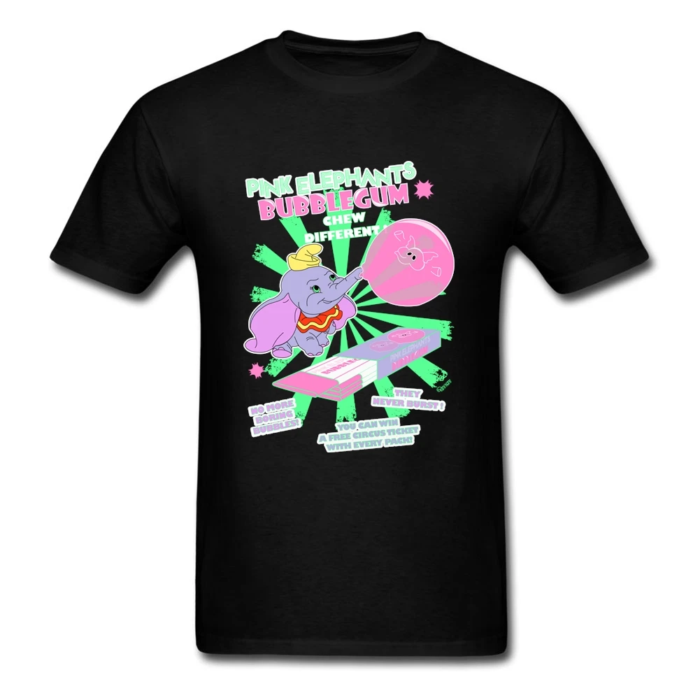 

Elephants Bubblegum T Shirt Big Size Short Sleeve Custom Men's Clothes 2020 Hot Rashguard Cotton Crewneck Men T-shirt