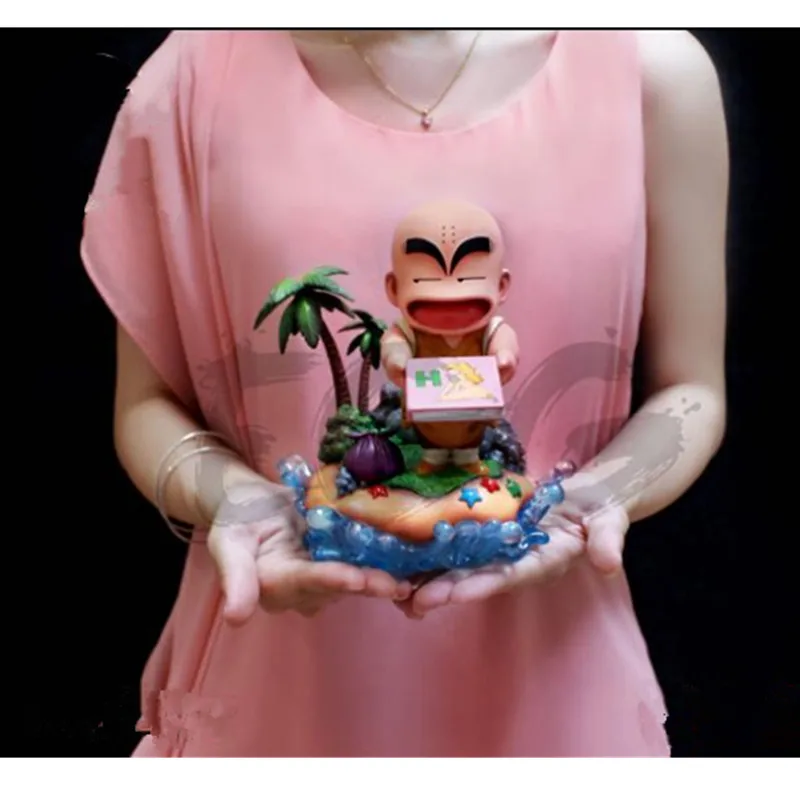 Жемчуг дракона kuriririn ученик подарки сильнейший землян GK статуя ПВХ фигурка Коллекция Модель игрушки M3045 - Цвет: Многоцветный