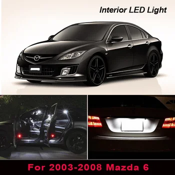 

12 x Xenon White LED Light Bulb Lamp Interior Package Kit For 2003-2008 Mazda 6 Map Dome Courtesy License plate light