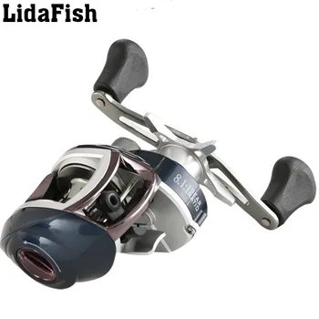 

LidaFish Baitcasting Reel High Speed 8.1:1 Gear Ratio 6+1BB Fresh/Saltwater Magnetic Brake System Ultralight Fishing Reel
