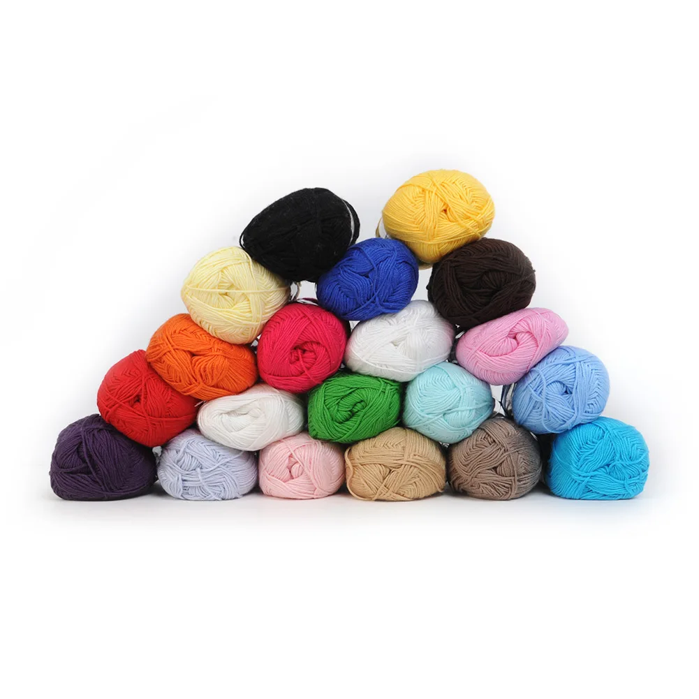 Wholesale! popular colors Super Soft Natural Smooth Bamboo Cotton Knitting Yarn