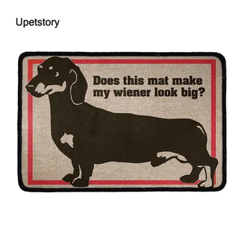 

Upetstory Kawaii Welcome Floor Mats Animal Dachshund Print Living Room Anti-Slip Doormat for Bathroom Kitchen Floor Mat Doormats