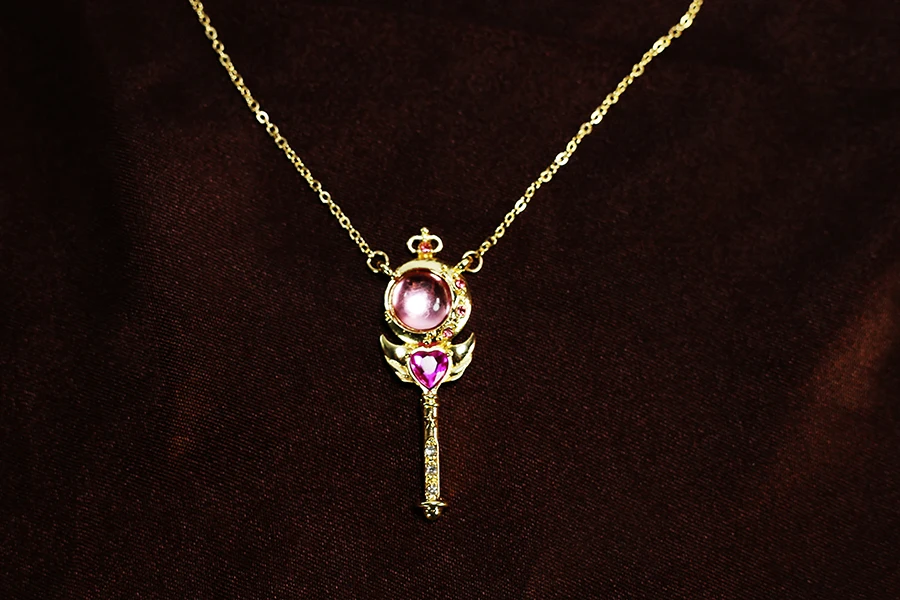 Сейлор Мун Косплей кристалл кулон ожерелье девушка аксессуары симпатичный реквизит - Цвет: necklace