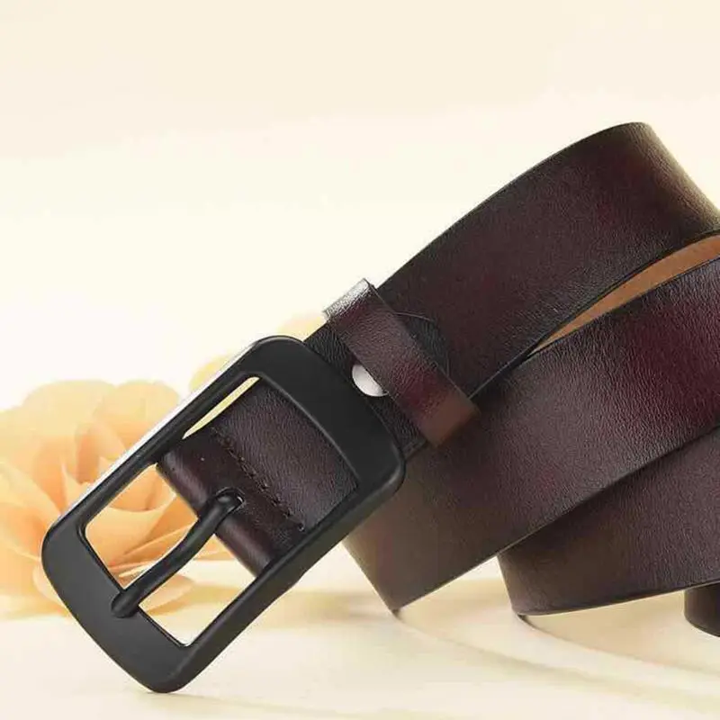 Новые модные ремни из натуральной кожи женские пряжки с булавкой необычный винтажный ремень