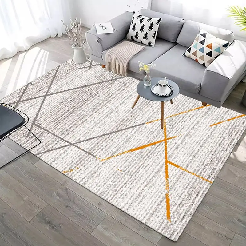RULDGEE Nordic Marble Pattern Living Room Sofa Carpet Modern Minimalist
