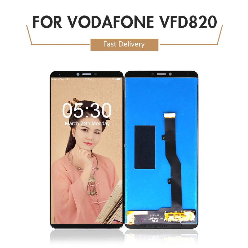 10 шт./лот для Alcatel Vodafone Smart X9 ЖК-дисплей и сенсорный экран дигитайзер сборка VFD820