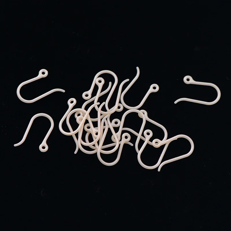 New Style PC Ear Hook New Material Anti-Allergy Transparent Resin Plastic Question Mark Ear Hook DIY Jewelry Color Accessories