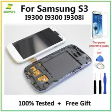 Для samsung Galaxy S3 TFT lcd дисплей lcd кодирующий преобразователь сенсорного экрана в сборе с рамкой для samsung Galaxy S3 i9300 i9300i i9308i