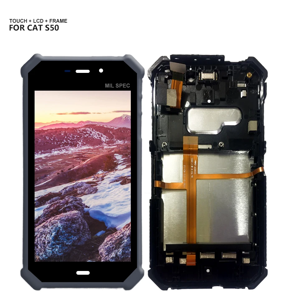 

For CAT S50 LCD Display Touch Screen Digitizer Glass Panel Assembly + Tools