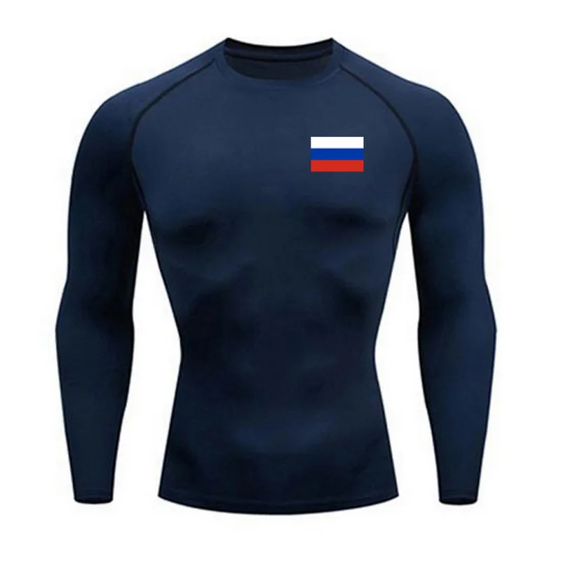Training jogging new brand quick-drying T-shirt tights thermal underwear suit men's sports league national standard_09