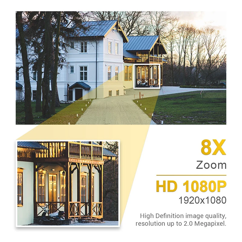 IP камера ESCAM QF288 H.265 HD 1080P 8X с цифровым зумом PTZ Wi Fi|Камеры видеонаблюдения| |