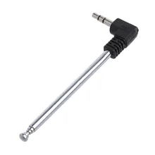 Antenne récepteur Radio FM, 3.5mm, en acier inoxydable, Interface polyvalente