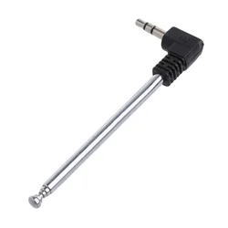 Antenne récepteur Radio FM, 3.5mm, en acier inoxydable, Interface polyvalente 