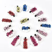 Super Meng милые китайские персонажи флэш ткань боковой зажим родитель и Детская повязка для волос клип аксессуары для волос детские заколки