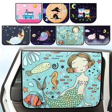 Aliexpress - Universal Car Magnetic Sun Shade Cover UV Protection Curtain Side Window Sunshade Cover for Baby Kids Cute Cartoon Car Styling