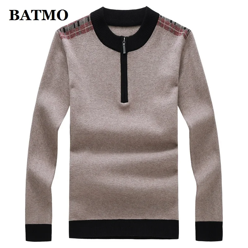 

BATMO 2019 new arrival autumn high quality sweater men,men's thicekd pullovers ,plus-size M-8XL 9992