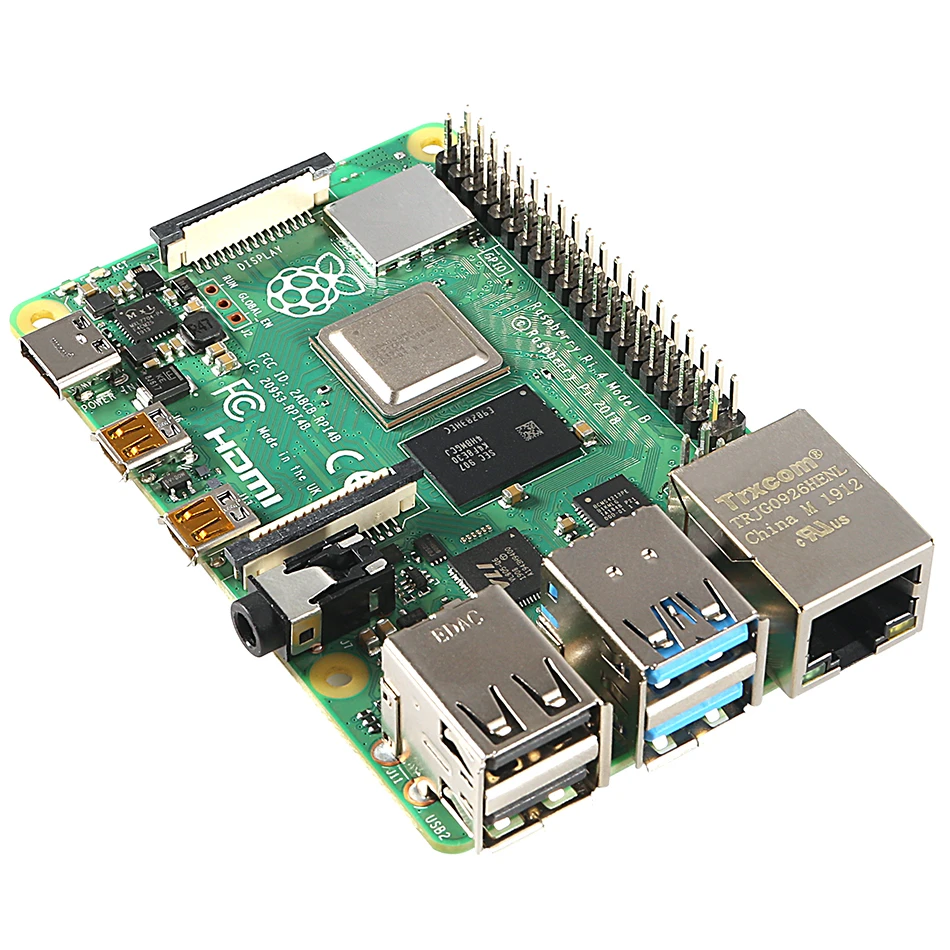 Последние Raspberry Pi 4 Model B с 1/2/4gb Ram Bcm2711 4 ядра Cortex-a72 Arm V8 1,5 ГГц Поддержка 2,4/5,0 ГГц Wi-Fi Bluetooth 5,0