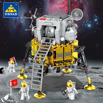 

KAZI Satellite East Rocket Model Building Block 1395 PCS Technic Building Blocks Child Education Toy Explore Space Series Bricks