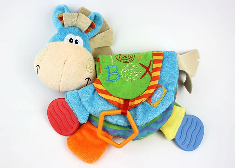 

Donkey Teether Animal Cloth Book Multi-functional Cognitive xiang zhi BB Device Toys for Children And Infants