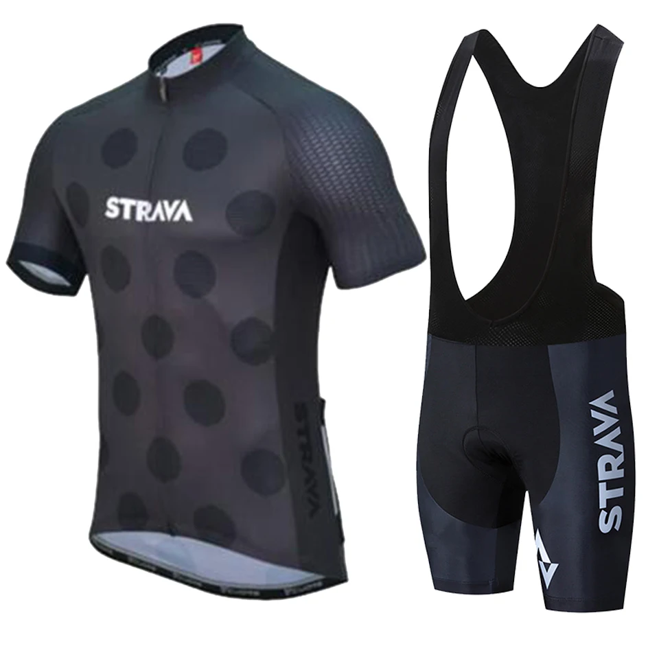 Комплекты одежды STRAVA для велоспорта, быстросохнущая Мужская одежда для велоспорта, летняя одежда для велоспорта, Джерси, велосипедные шорты, рубашка, комплект, Майо, Ciclismo - Цвет: 1