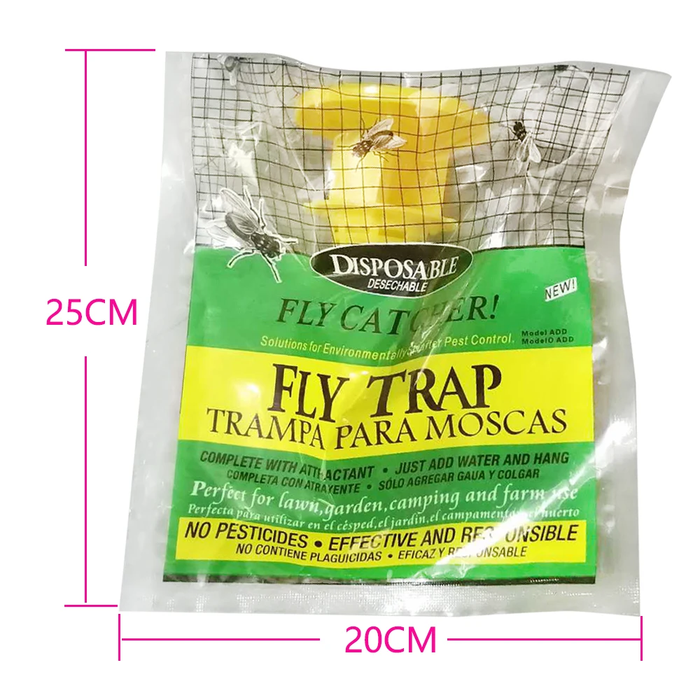 

20PCS Attractants Fly Traps Hanging Flies Catcher For Lawn Garden Farm
