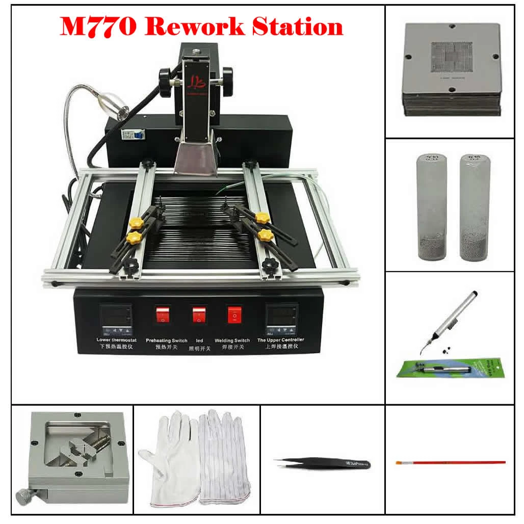 Bga Ir Rework Station Ly M770 1900w Soldering Reballing Station Kit With Universal Stencils