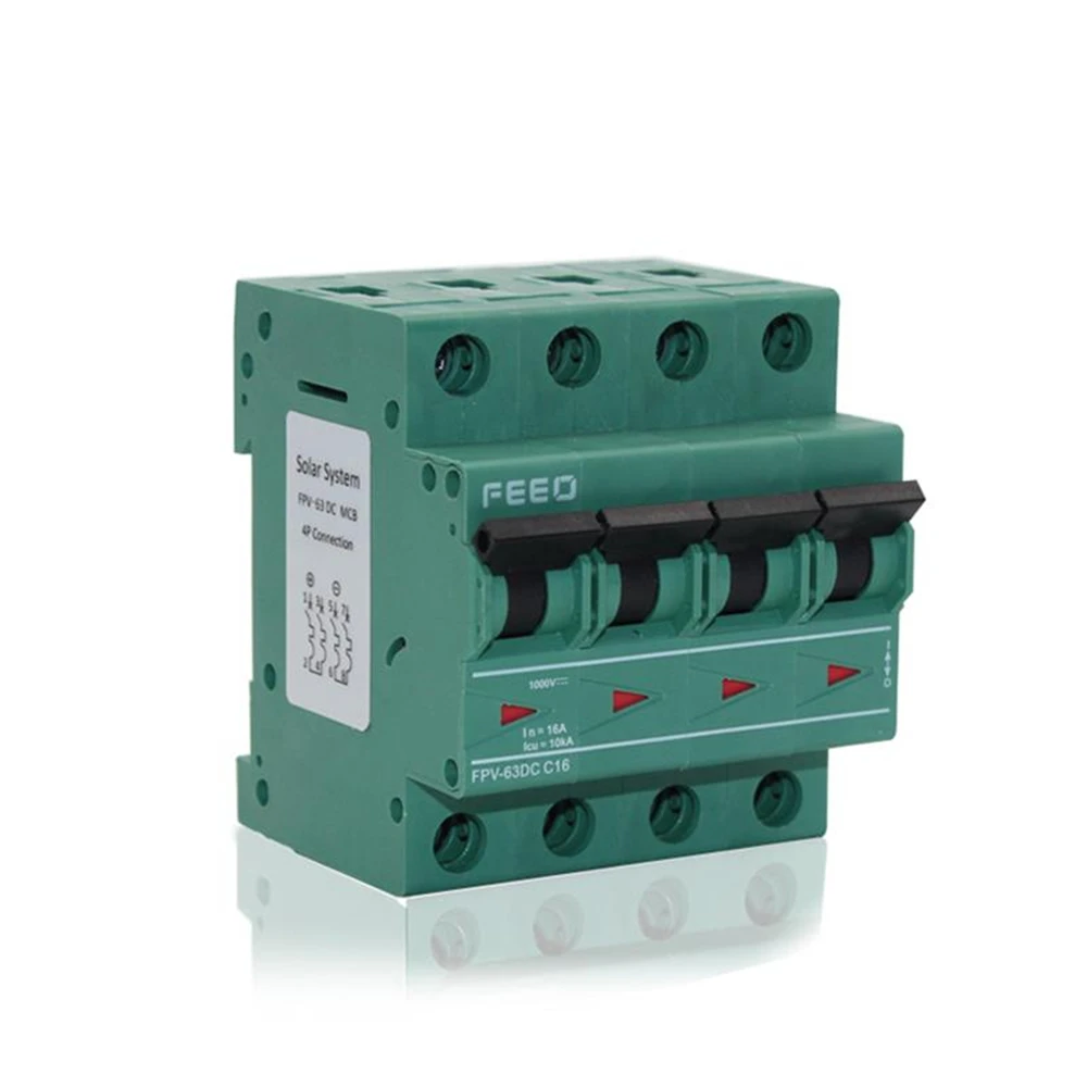 

4P 1200V Solar DC MCB PV Mini Circuit Breaker 6A 10A 16A 20A 25A 32A 40A 63A PV Solar System With TUV & CE Certificate