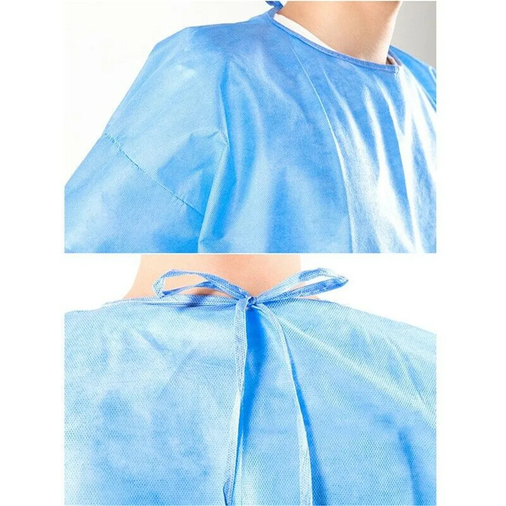 Унисекс одноразовый нетканый шнурок изоляция Дышащий комбинезон защитный