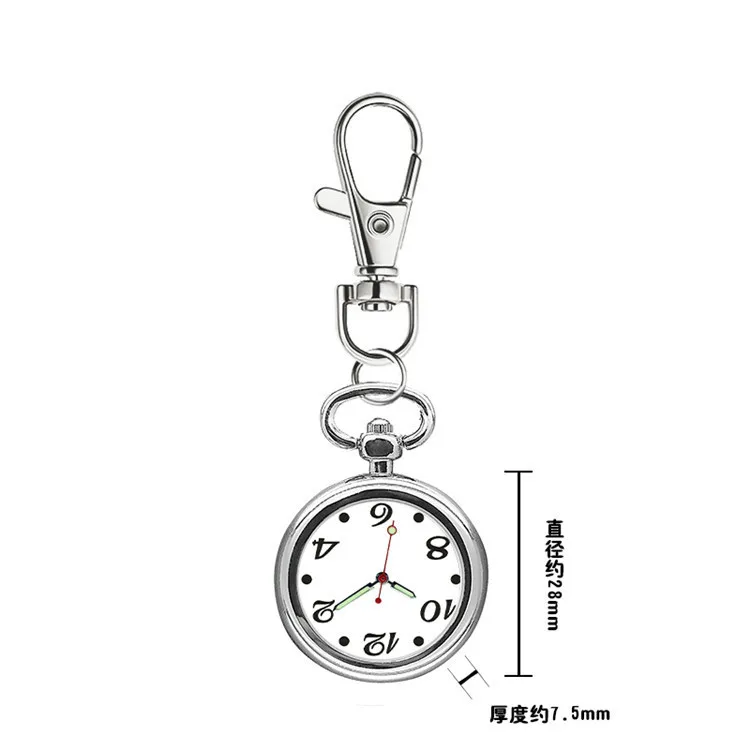 

Old Man Clear Large with Numbers Men Pocket Watch Keychain Pocket Watch Nurse Students Exam for Portable Pocket Watch