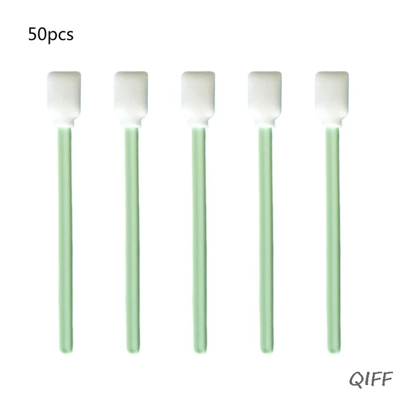

50Pcs/Pack Square Rectangle Foam Cleaning Swab Sponge Sticks for Inkjet Print Head Optical Lens Gun Cleaning Solvent Resistance