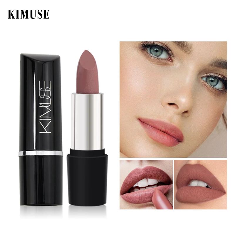 

KIMUSE 10 Colors Lipstick Brand Makeup Matte Long Lasting Waterproof Nude Pigment Lipgloss Velvet Lip Cosmetics Maquillaje