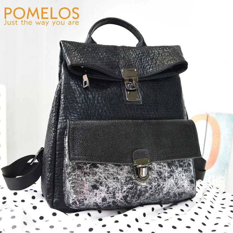 

POMELOS Backpack Women 2019 Fashion Bagpack Backpacks High Quality Synthetic Leather Back Pack Practical Function Woman Backpack
