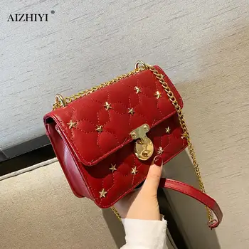 

Fashion Women Shoulder Handbag PU Leather Small Pouch Stars Crossbody Phone Bag Fashion Exquisite Shopping Bag