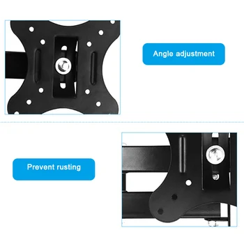 

Adjustable Rotating Telescopic 14-26 Inch TV Wall Mount Bracket Computer Monitor Stand Holder for LCD Television GDeals