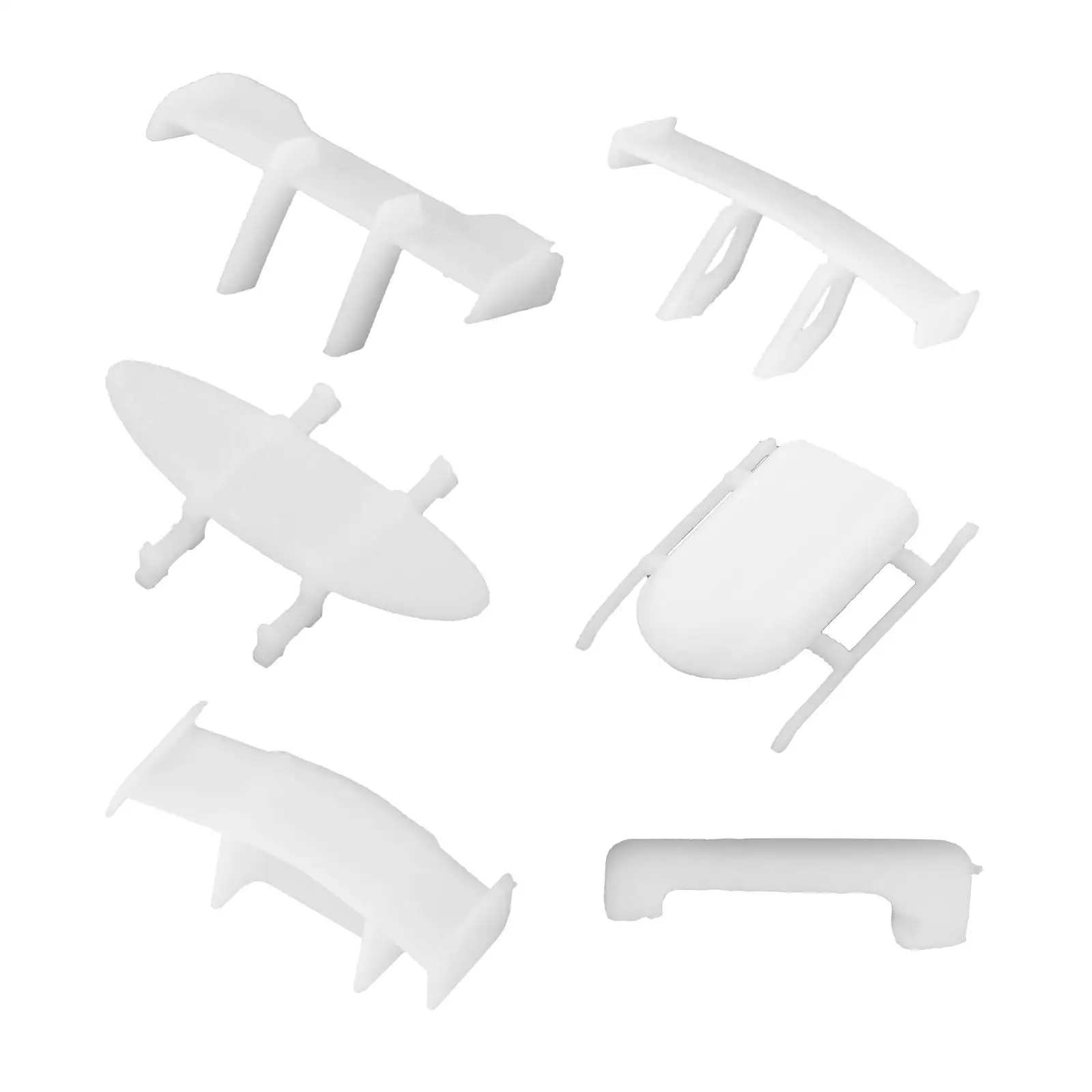 Plastic 1:64 Scale Alloy Model Car Spoiler Tail Wing Luggage Rack Parts DIY Upgrades Accessory 1 24 scale alloy farm tractor truck sliding model car replaceable trailer part diy toys accessory engineering vehicle for child