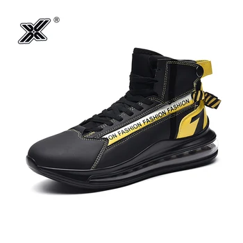 

X Brand Fashion Black Max Air Chunky Sneakers Men 2019 Platform High top Men Shoes Sneakers Winter Autumn air zapatillas hombre