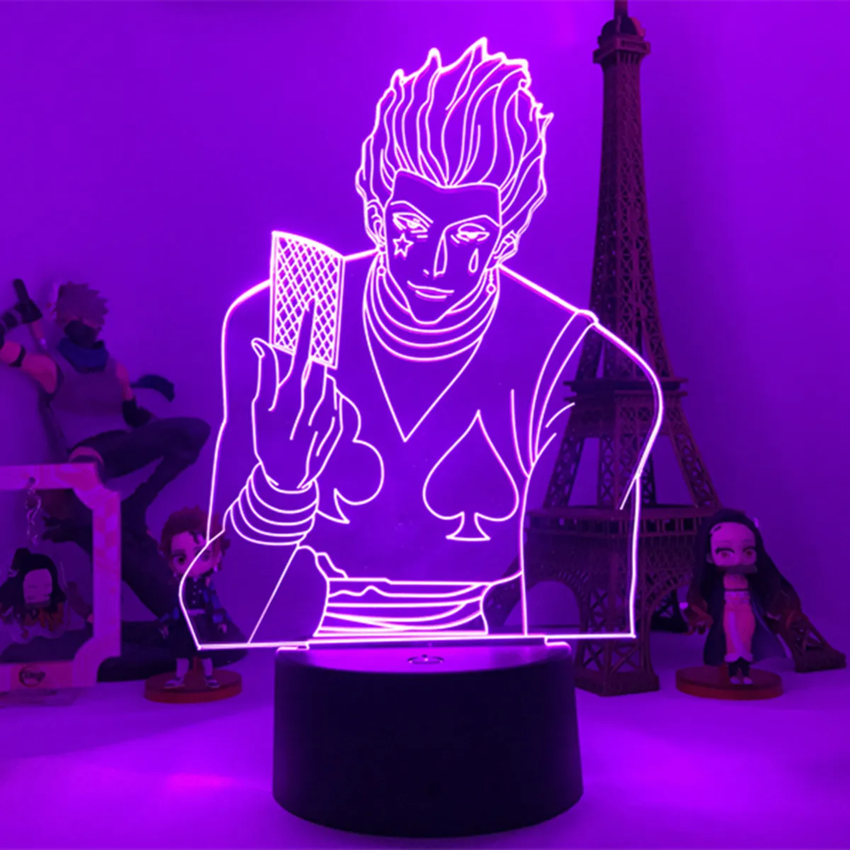 Светодиодный ночсветильник 3D Hunter X с аниме Kulolo настольная лампа для спальни