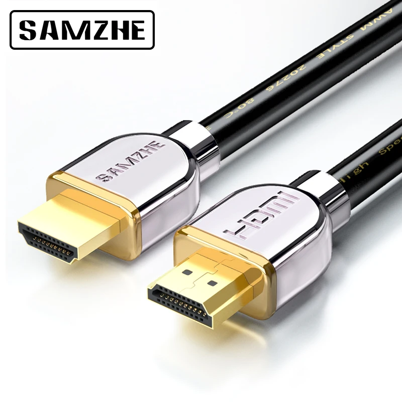 Кабель SAMZHE 4K * 2K HDMI2.0 1080P позолоченный кабель цифровой 1/2/3/5/8/10/20/25/30/40/50 м |