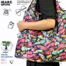 Сумка Recycle зеленая сумка для покупок Дамская Складная Ткань Оксфорд многоразовые мешки для фруктовых продуктов с цветочным рисунком